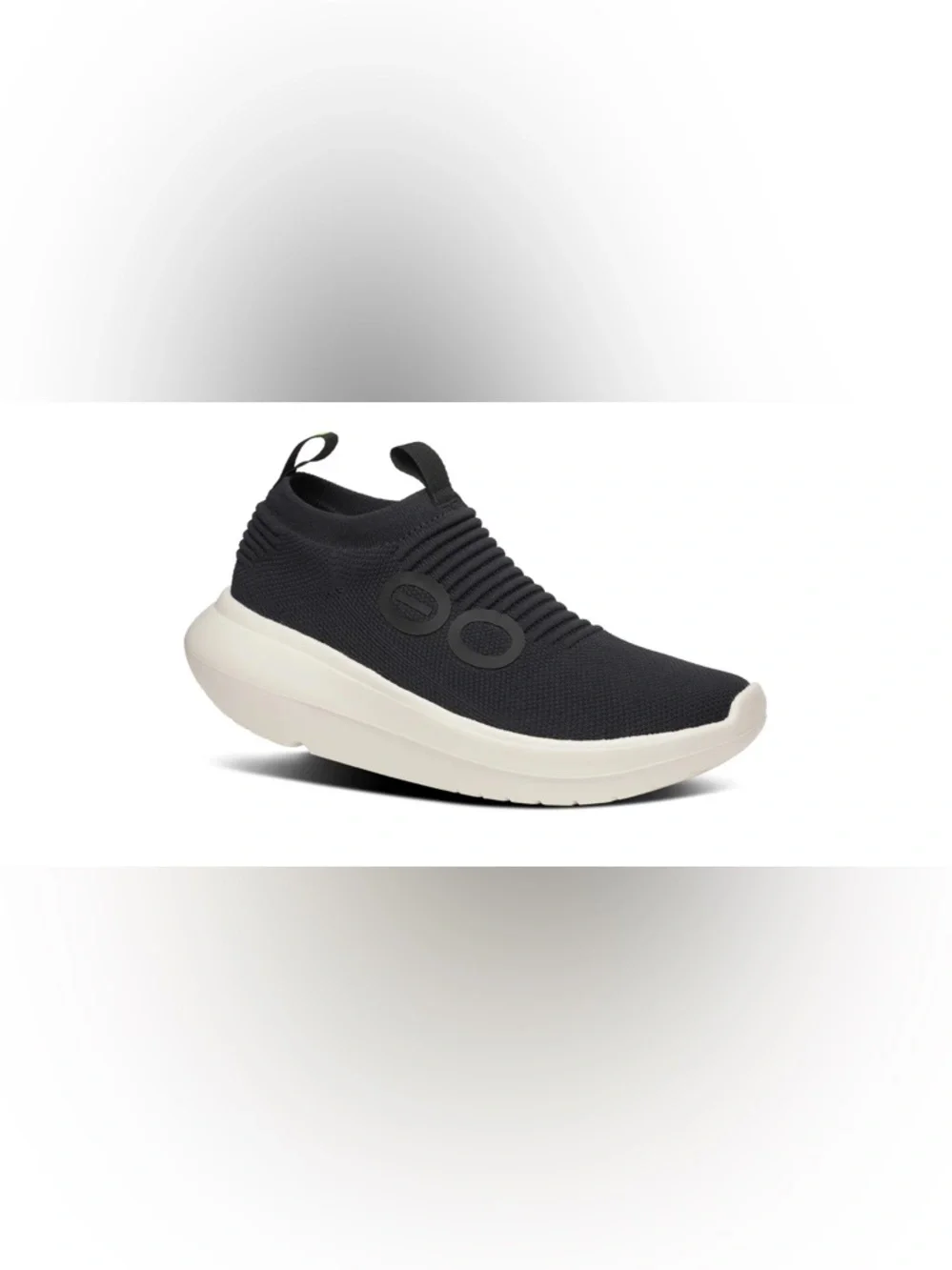 OOFOS OOmy Zen Slip-On Athletic Recovery Shoe in Chalk Black